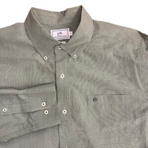 Southern Tide Button Down Shirt Mens Large Sage Green Classic Fit Cotton L/S